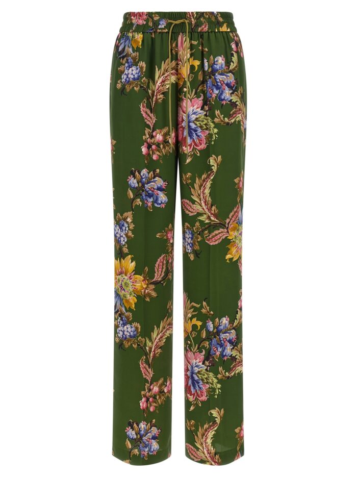 etro floral print trousers Etro Floral Print Trousers