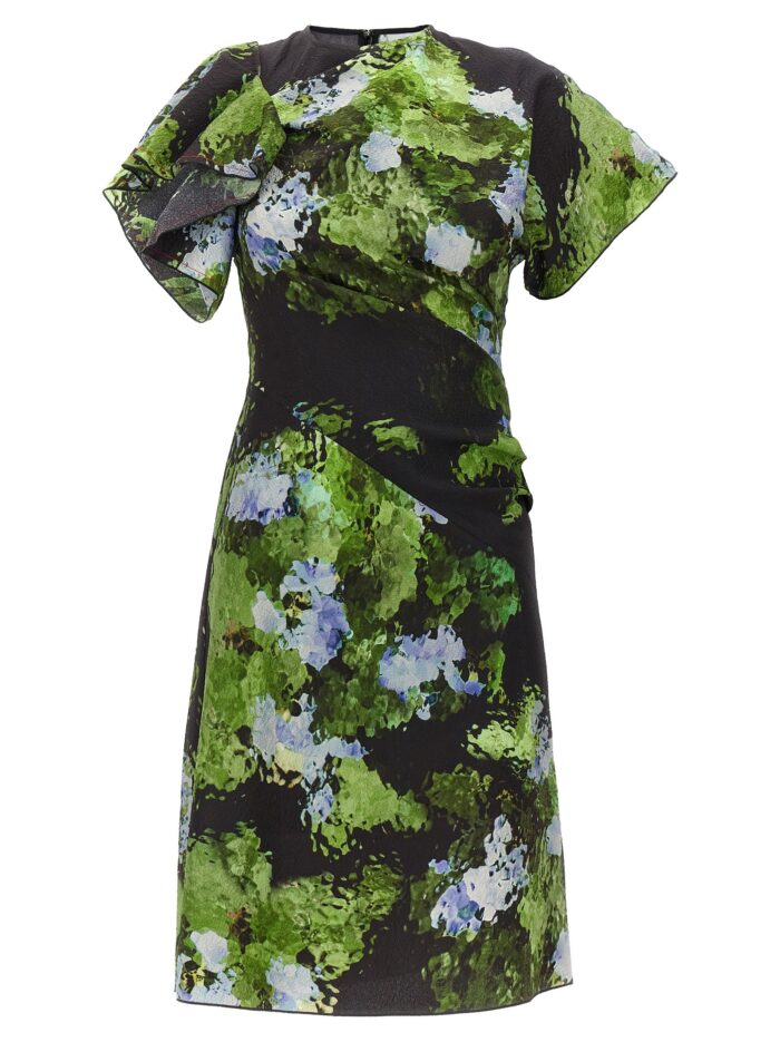 victoria beckham floral printed dress Victoria Beckham Floral Printed Dress