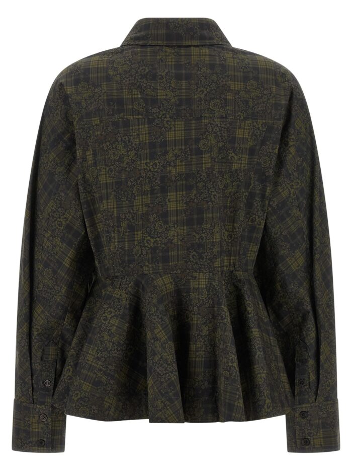 GANNI Floral Tartan Shirt