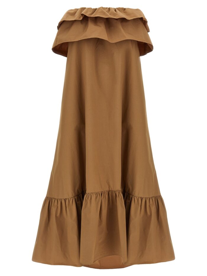 saint laurent flounce dress Saint Laurent Flounce Dress