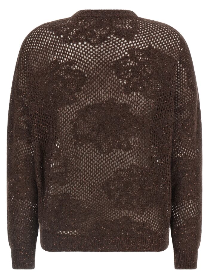 Brunello Cucinelli 'Flower Lace' Sweater