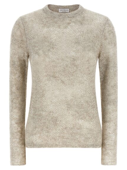 Brunello Cucinelli 'Flower Lace' Sweater