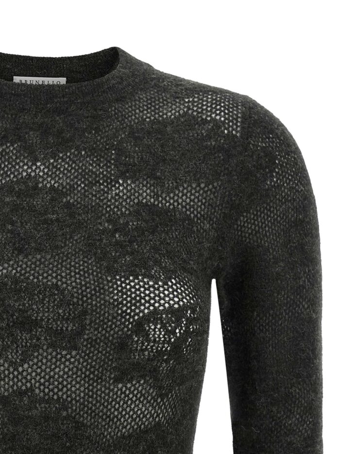 Brunello Cucinelli 'Flower Lace' Sweater