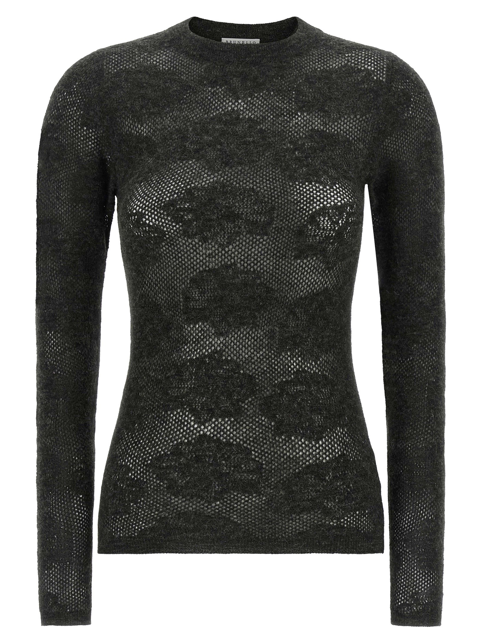Brunello Cucinelli 'Flower Lace' Sweater