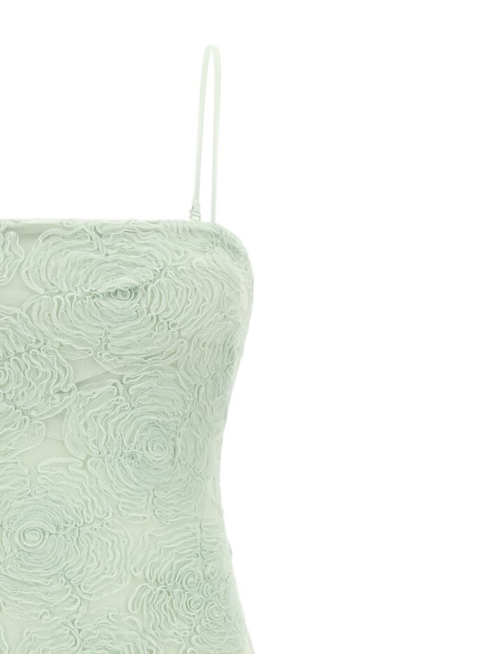 ROTATE BIRGER CHRISTENSEN 'Flower Mesh Flounce' Dress