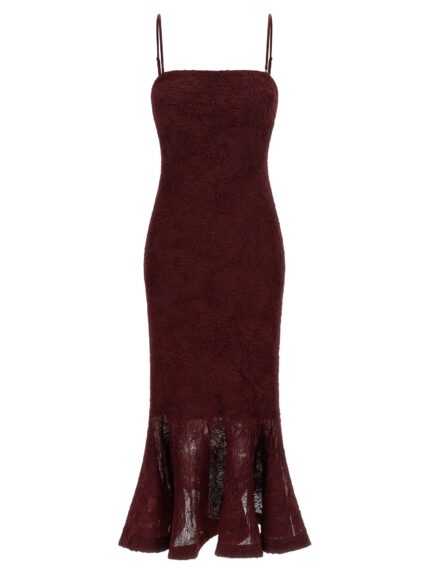 ROTATE BIRGER CHRISTENSEN 'Flower Mesh Flounce' Dress