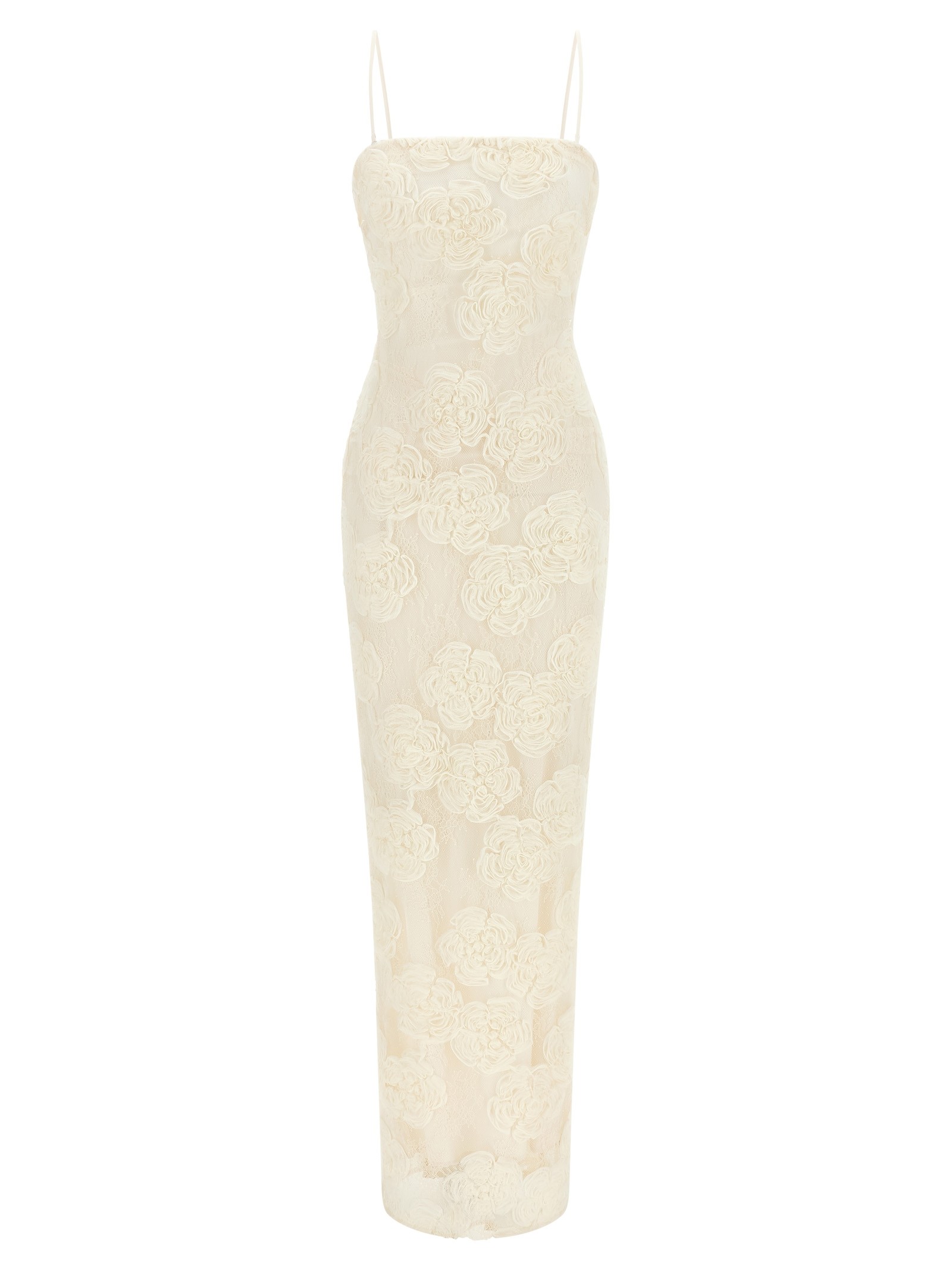 ROTATE BIRGER CHRISTENSEN 'Flower Mesh Tube' Dress