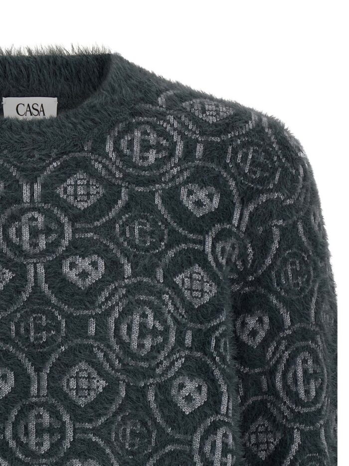 CASABLANCA 'Fluffy Monogram' Sweater