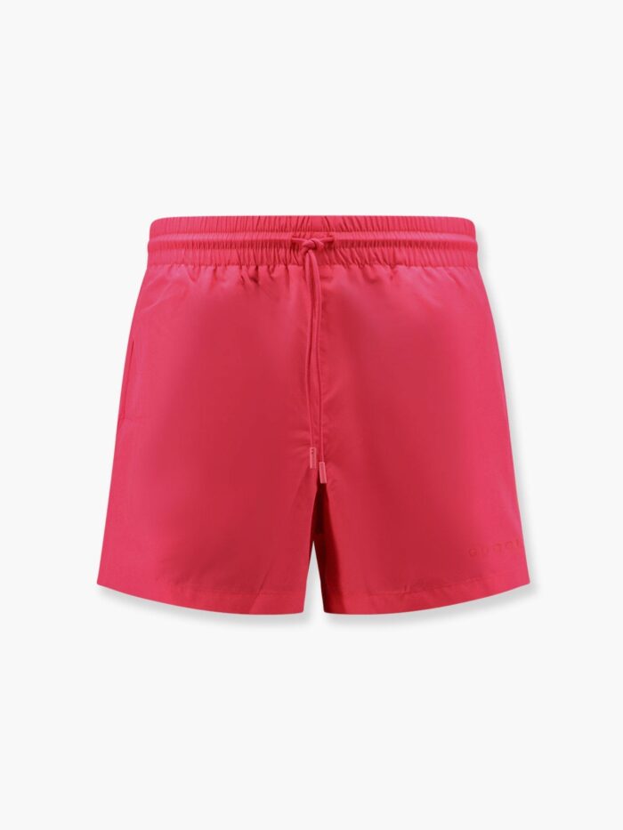 Fluo Nylon Swim Trunks With Gucci Dust Bag