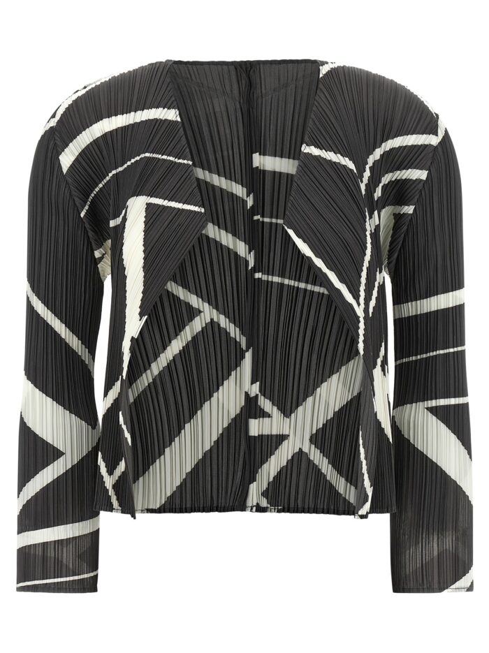 pleats please issey miyake 'fold line' cardigan PLEATS PLEASE ISSEY MIYAKE 'Fold Line' Cardigan