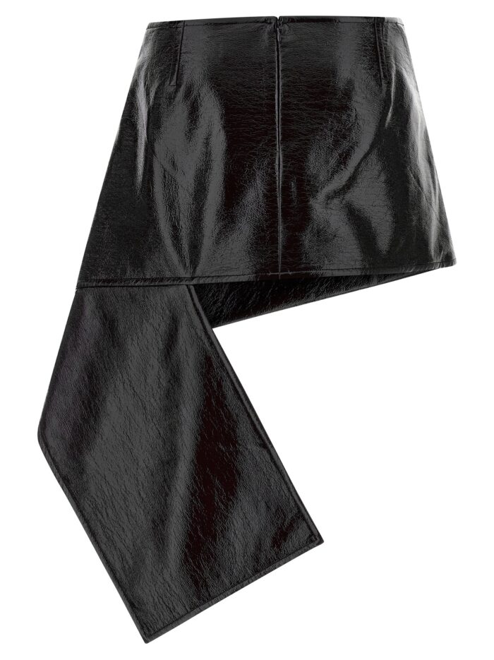 COURREGES 'Fold Vinyl Mini' Skirt