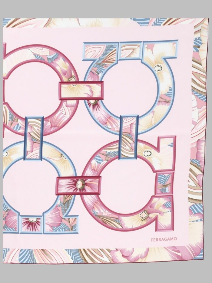 Ferragamo FOULARD A FIORI "GANCINI"