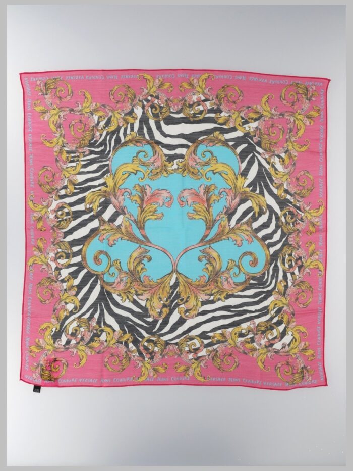 versace jeans couture foulard in lana e seta Versace Jeans Couture FOULARD IN LANA E SETA