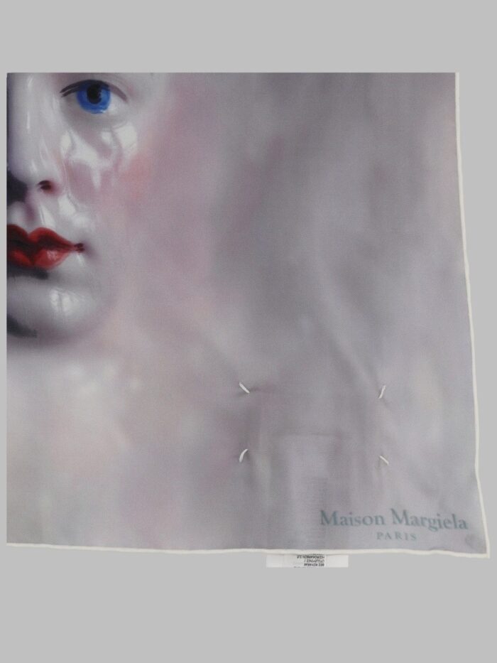 Maison Margiela Foulard In Seta Con Stampa