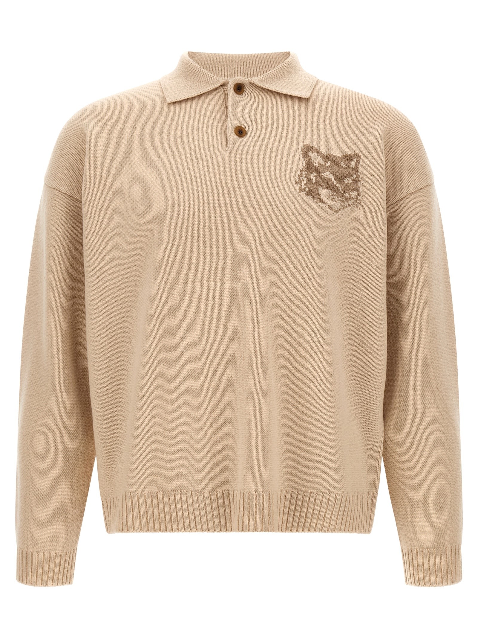 Maison Kitsune 'Fox Head Intarsia' Sweater