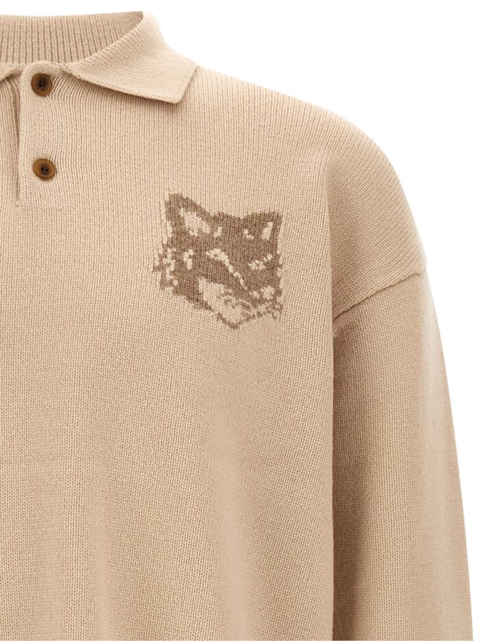 Maison Kitsune 'Fox Head Intarsia' Sweater
