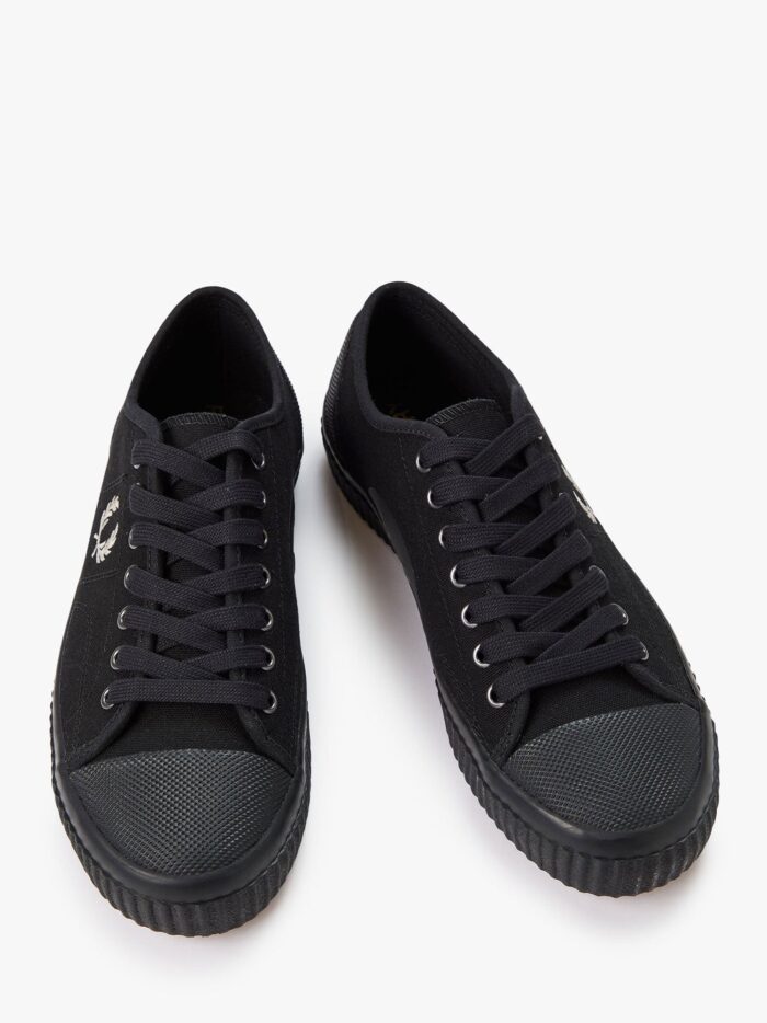 FRED PERRY Canvas Sneakers With Logo Embroidery