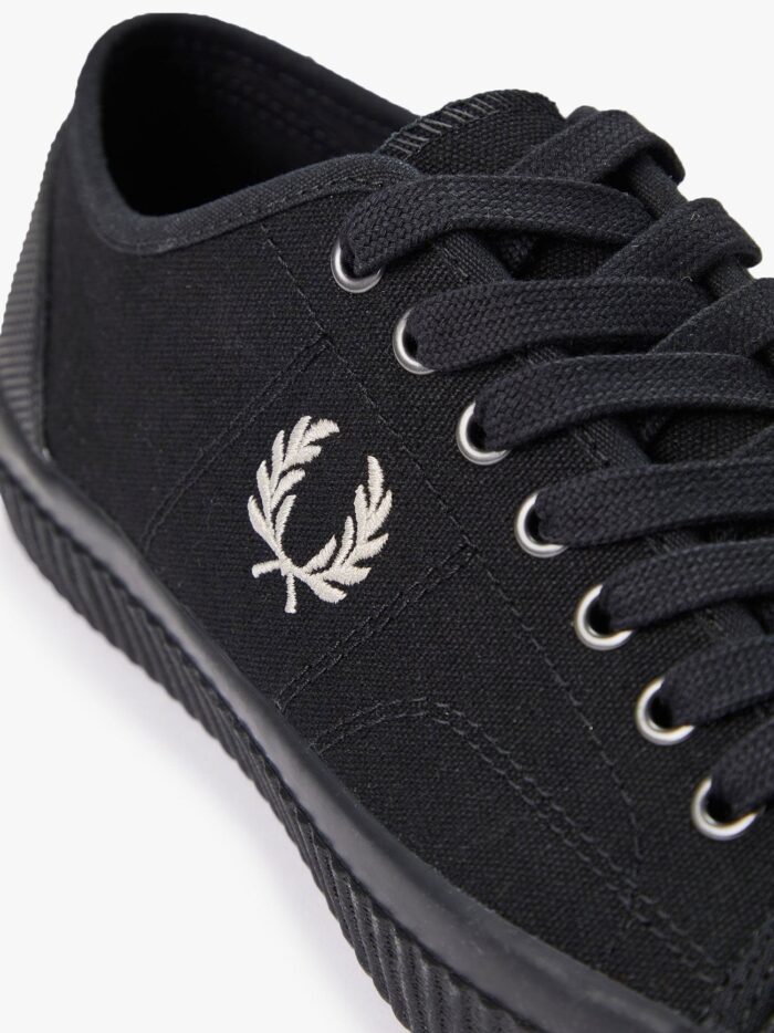 FRED PERRY Canvas Sneakers With Logo Embroidery