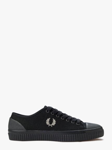 FRED PERRY Canvas Sneakers With Logo Embroidery