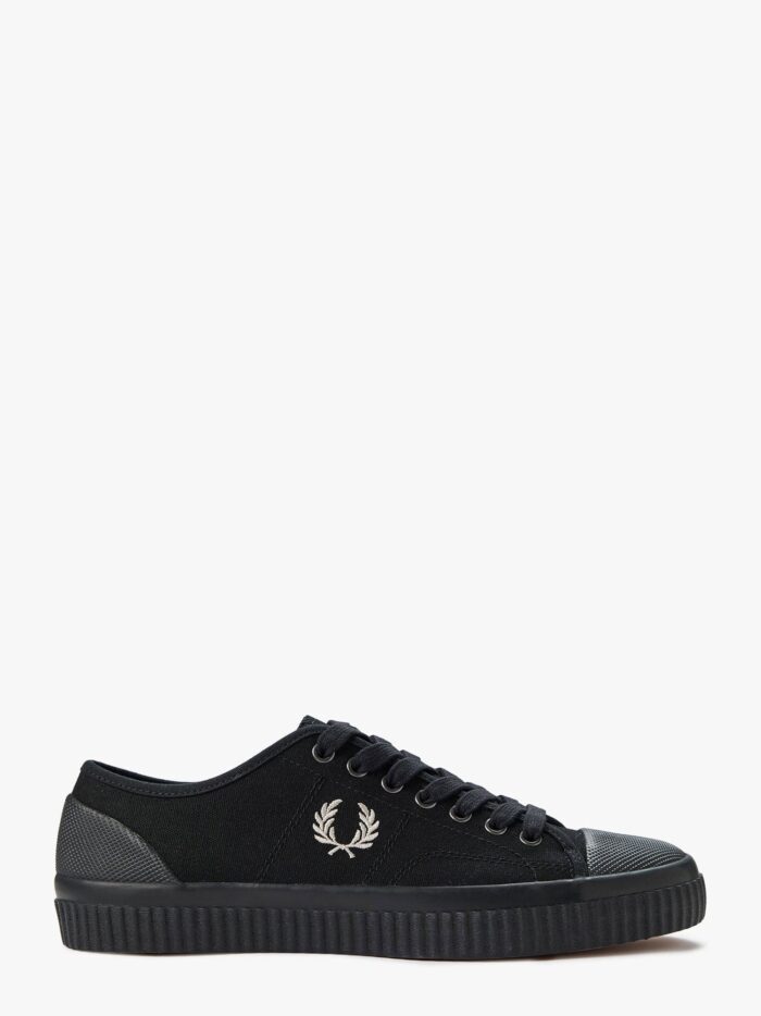 FRED PERRY Canvas Sneakers With Logo Embroidery