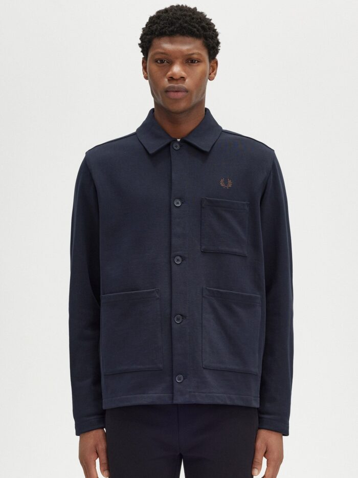FRED PERRY Cotton Jacket With Logo Embroidery