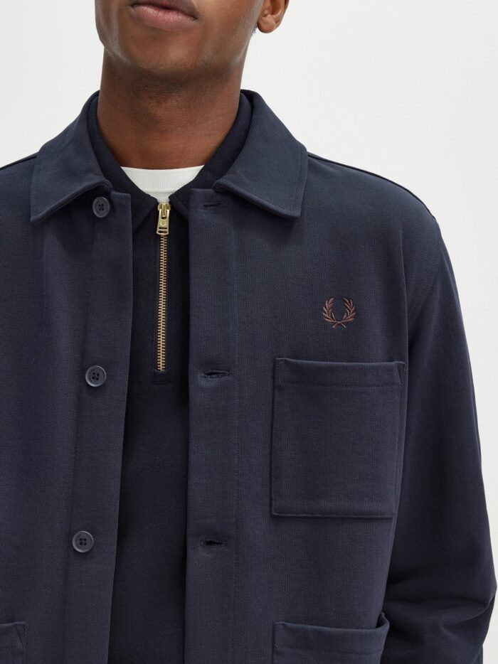 FRED PERRY Cotton Jacket With Logo Embroidery