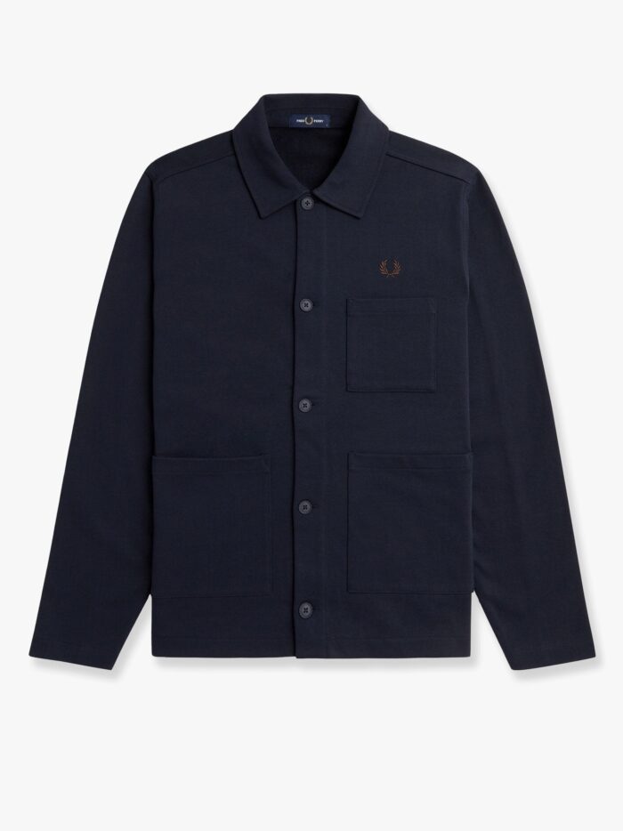FRED PERRY Cotton Jacket With Logo Embroidery