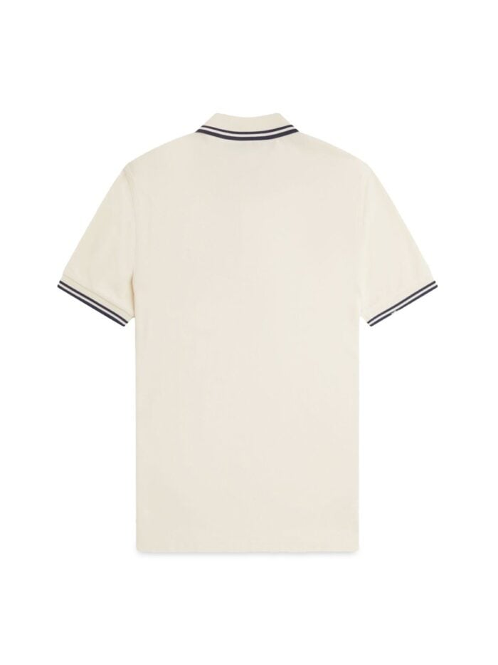 FRED PERRY COTTON PIQUE POLO SHIRT WITH AND DOUBLE STRIPE