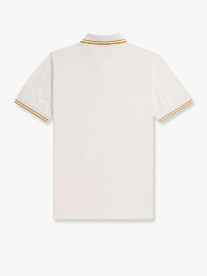 FRED PERRY Cotton Polo Shirt With Contrasting Logo Embroidery