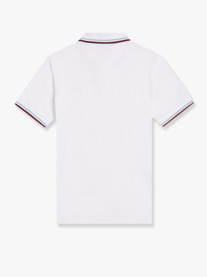 FRED PERRY Cotton Polo Shirt With Contrasting Logo Embroidery