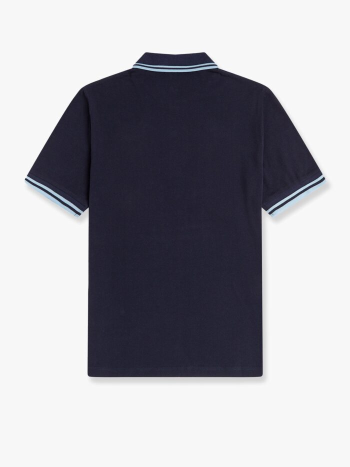 FRED PERRY Cotton Polo Shirt With Contrasting Logo Embroidery