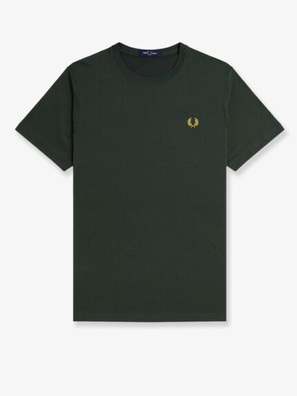 FRED PERRY Cotton T-shirt With Logo Embroidery