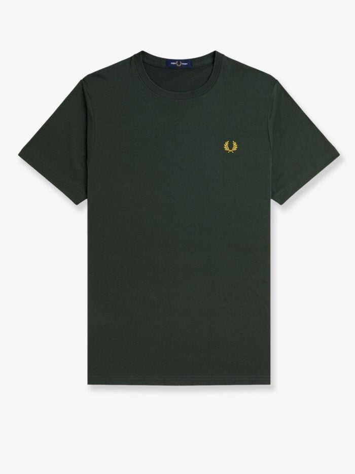 FRED PERRY Cotton T-shirt With Logo Embroidery