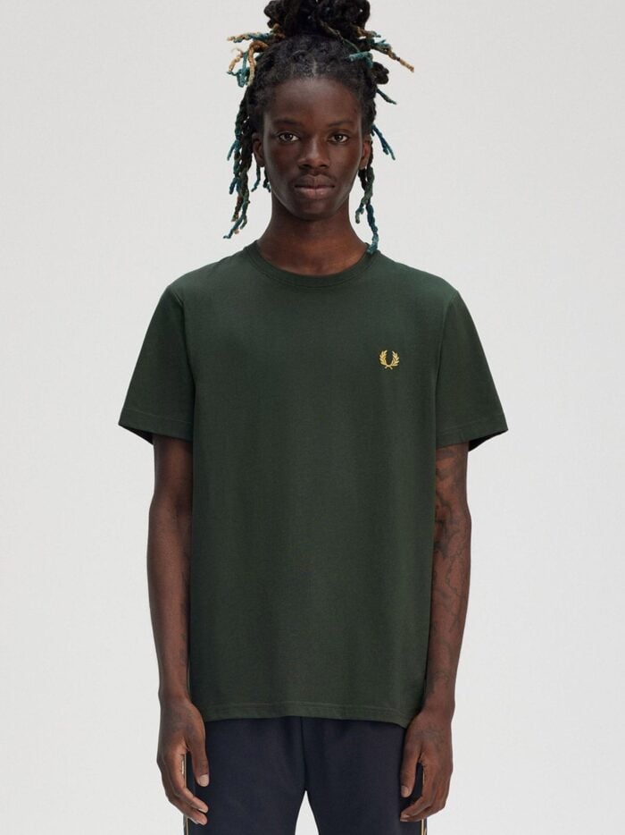 FRED PERRY Cotton T-shirt With Logo Embroidery