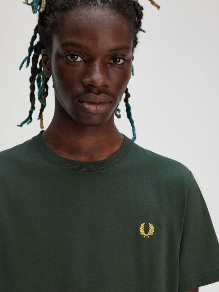 FRED PERRY Cotton T-shirt With Logo Embroidery