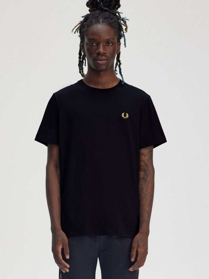 FRED PERRY Cotton T-shirt With Logo Embroidery