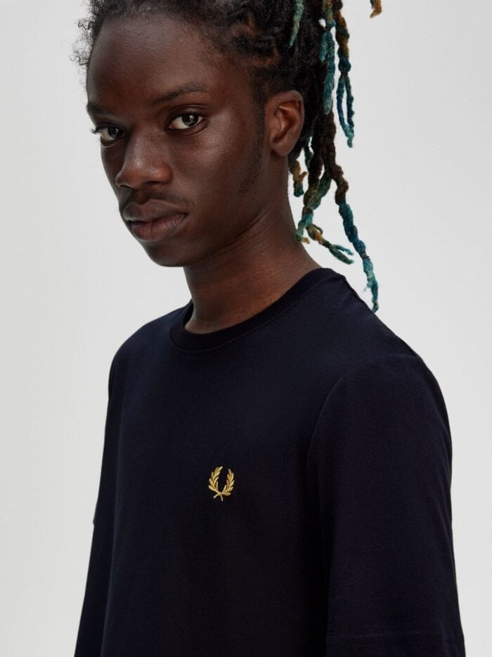 FRED PERRY Cotton T-shirt With Logo Embroidery