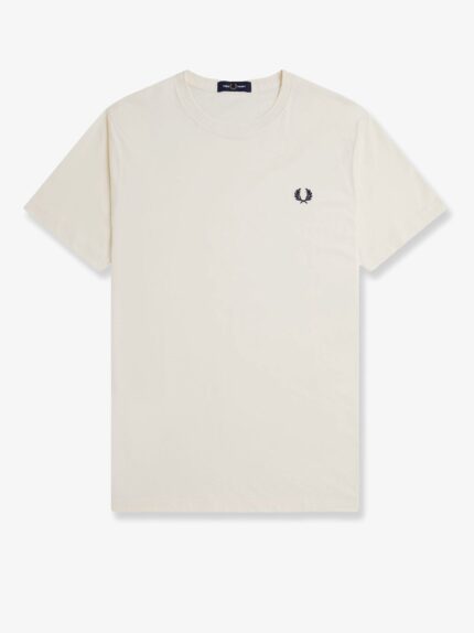 FRED PERRY Cotton T-shirt With Logo Embroidery