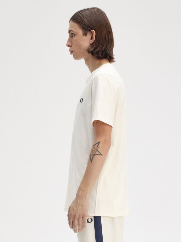 FRED PERRY Cotton T-shirt With Logo Embroidery