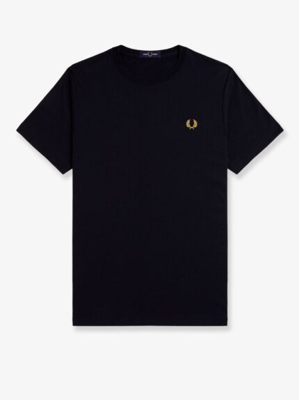 FRED PERRY Cotton T-shirt With Logo Embroidery
