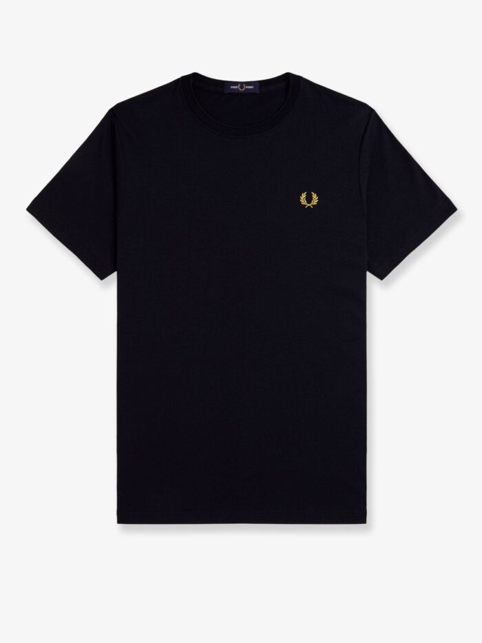 FRED PERRY Cotton T-shirt With Logo Embroidery