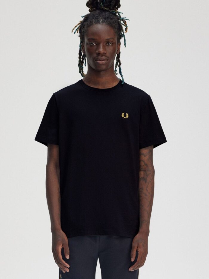 FRED PERRY Cotton T-shirt With Logo Embroidery