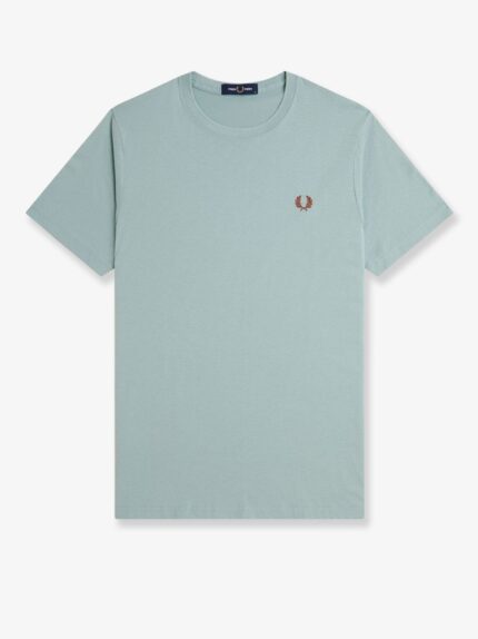 FRED PERRY Cotton T-shirt With Logo Embroidery