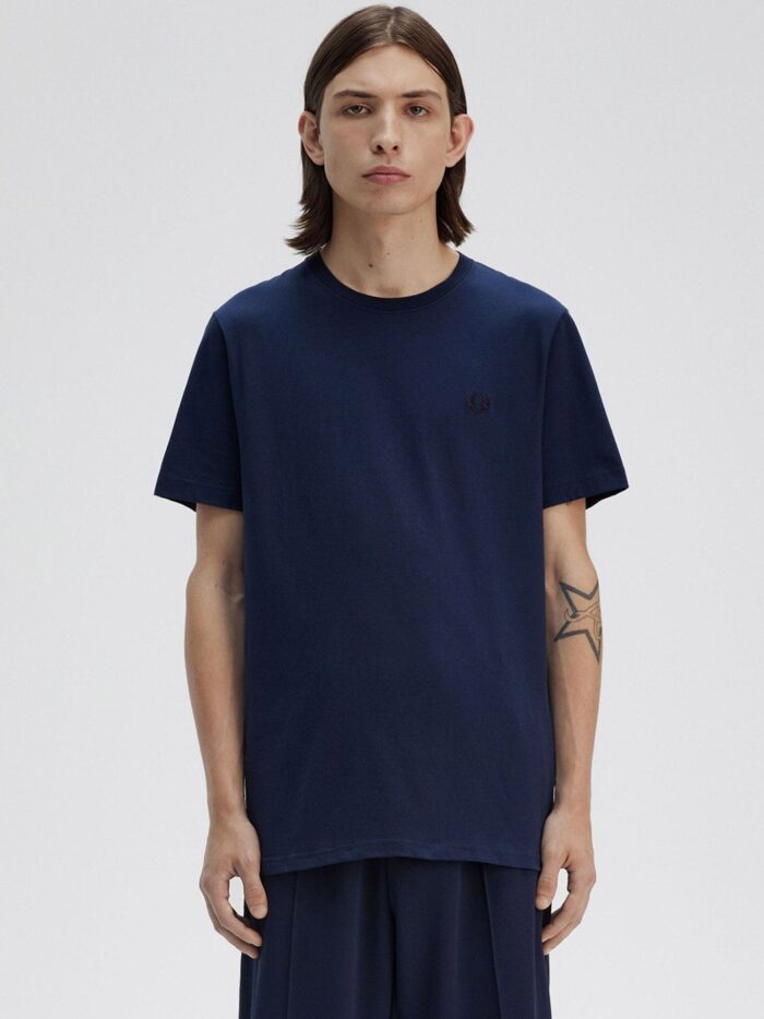 FRED PERRY Cotton T-shirt With Logo Embroidery