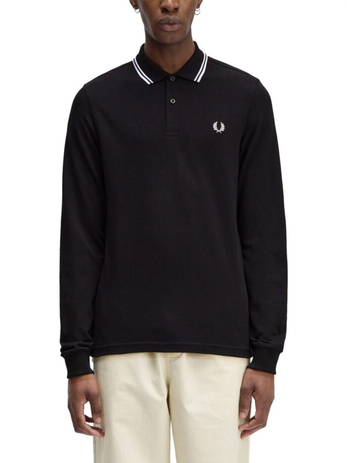 FRED PERRY DOUBLE LINE POLO SHIRT