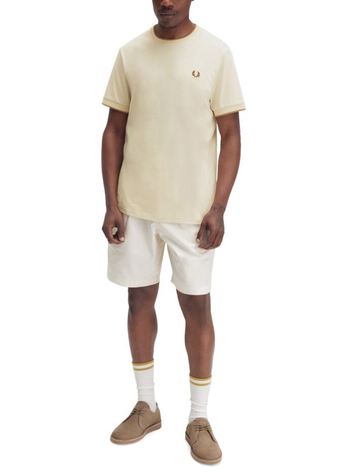 FRED PERRY DOUBLE STRIPE T-SHIRT