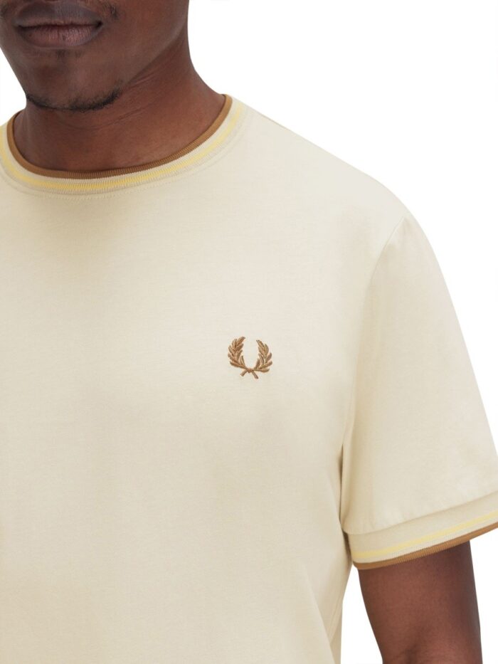 FRED PERRY DOUBLE STRIPE T-SHIRT