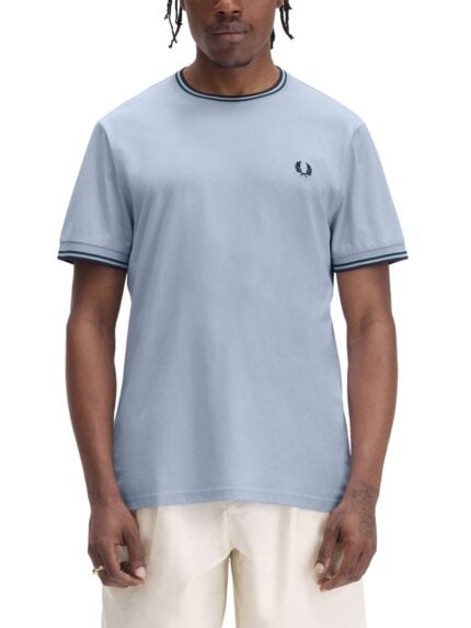 FRED PERRY DOUBLE STRIPE T-SHIRT