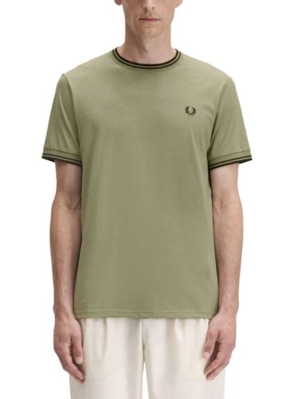 FRED PERRY DOUBLE STRIPE T-SHIRT