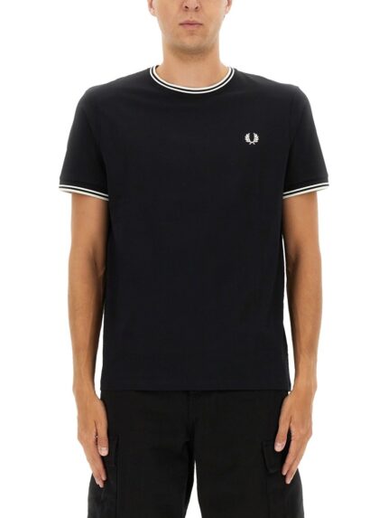 FRED PERRY DOUBLE STRIPE T-SHIRT
